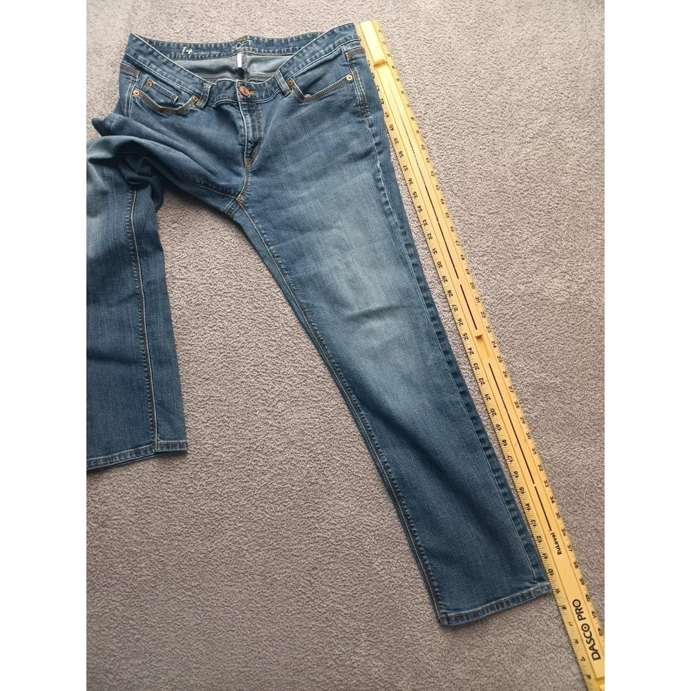 LOFT Modern Slim Jeans Women Size‎ 14 Blue Wash Stretch Denim Mid Rise Soft
